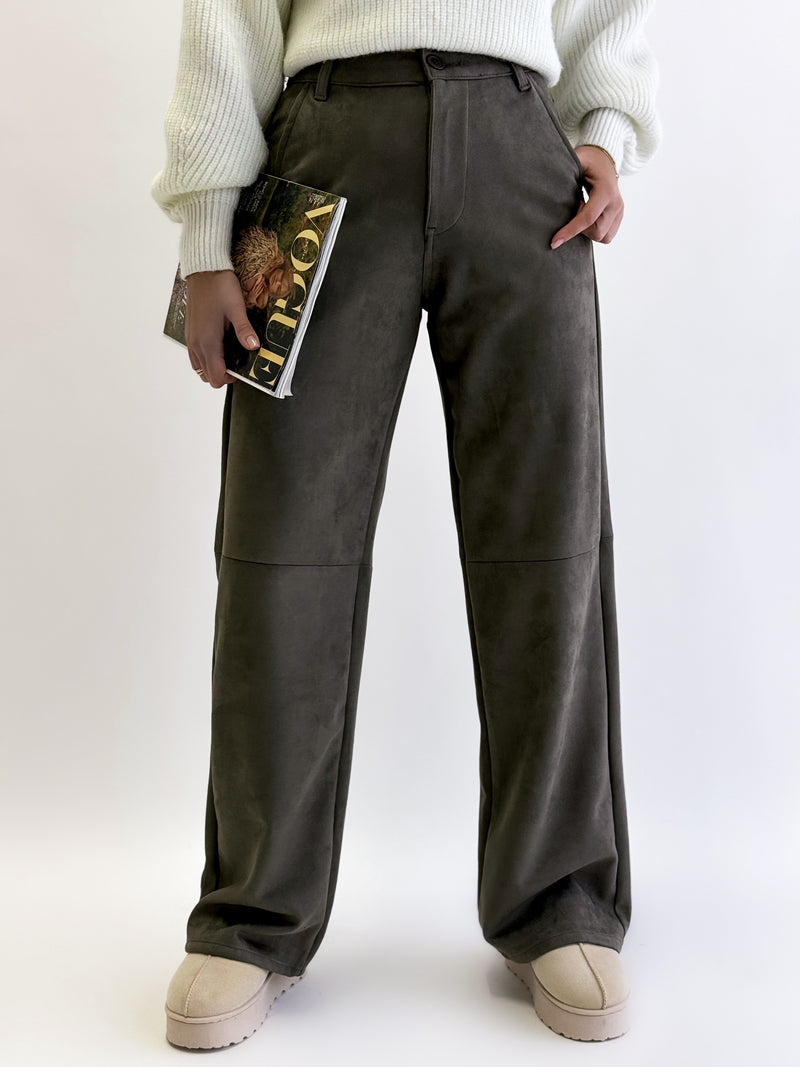 Moteriškos WIDE LEG kelnės ITSUKI Chaki