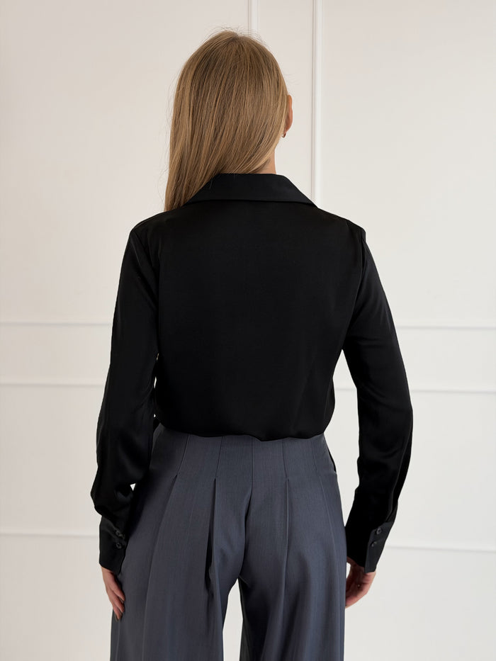 Moteriški marškiniai DWIGHT Juoda