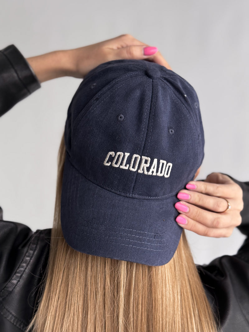 Moteriška kepurė su snapeliu COLORADO Tamsiai mėlyna