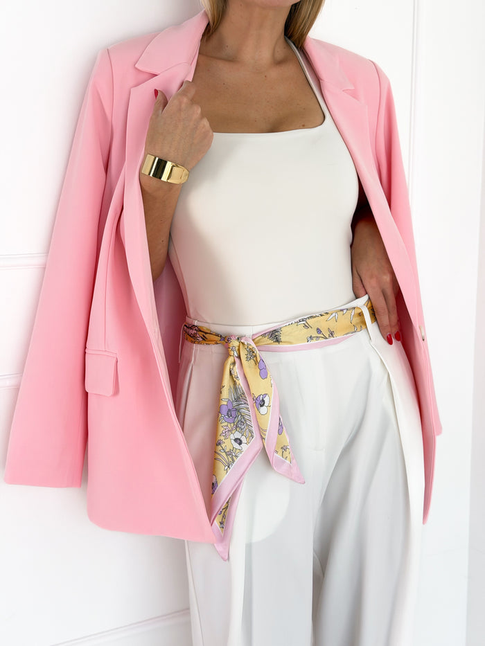 Moteriška gėlėta skara FARID Rožinė