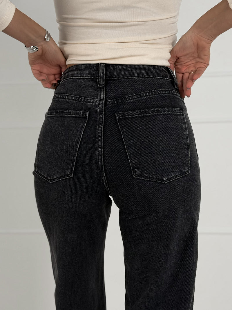 STRAIGHT STRETCH FULL LENGTH modelio moteriški džinsai NOTHA Juoda