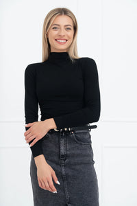 Moteriška medvilninė palaidinė JIMMY Juoda