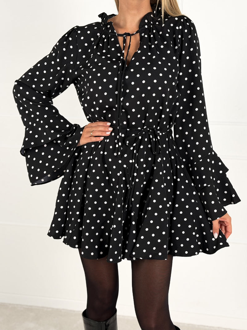 Moteriška taškuota suknelė MARGARITA Juoda