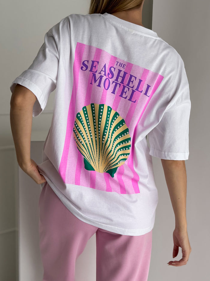 Moteriški marškinėliai SEASHELL Balta