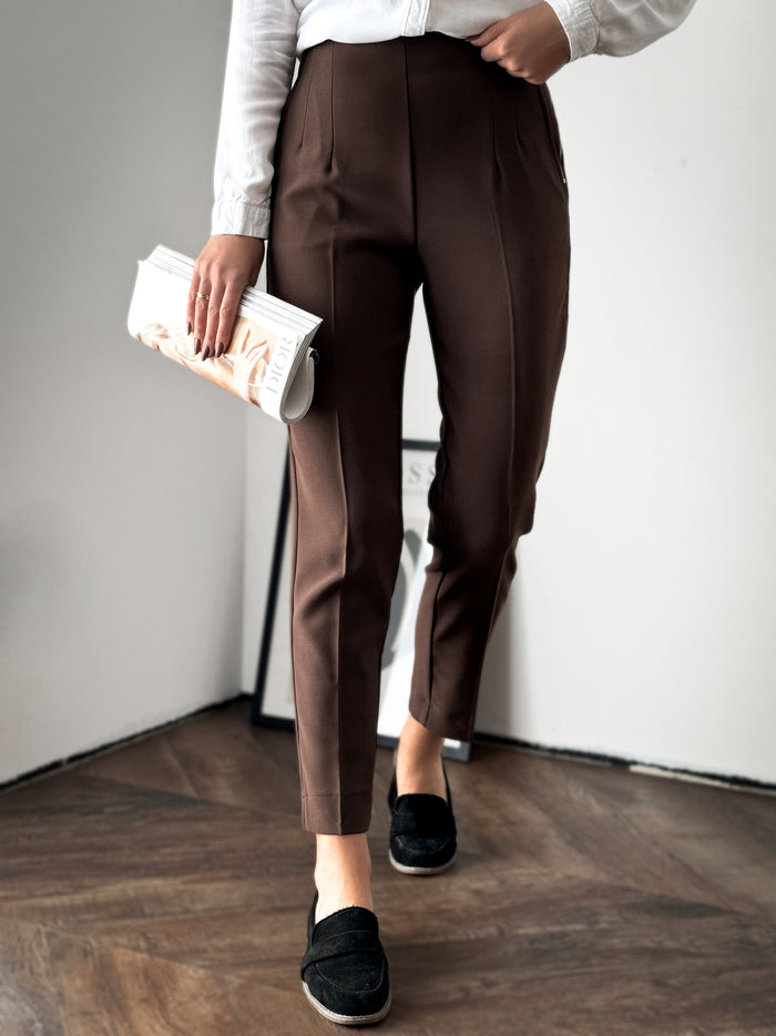Moteriškos klasikinės kelnės WILLIAM Ruda
