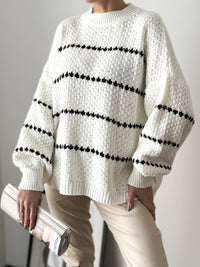Moteriškas minkštas megztinis PARKER Balta