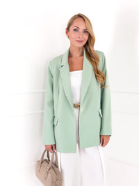 Moteriškas klasikinis švarkas CONAN Mėtinė