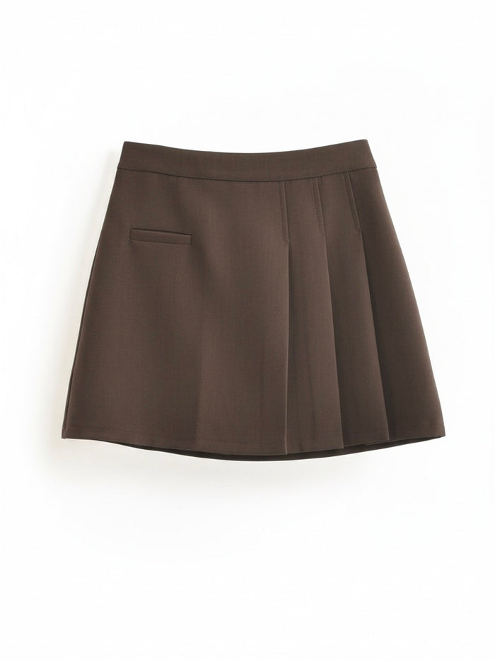 Moteriški sijonšorčiai ENRICO Tamsiai ruda