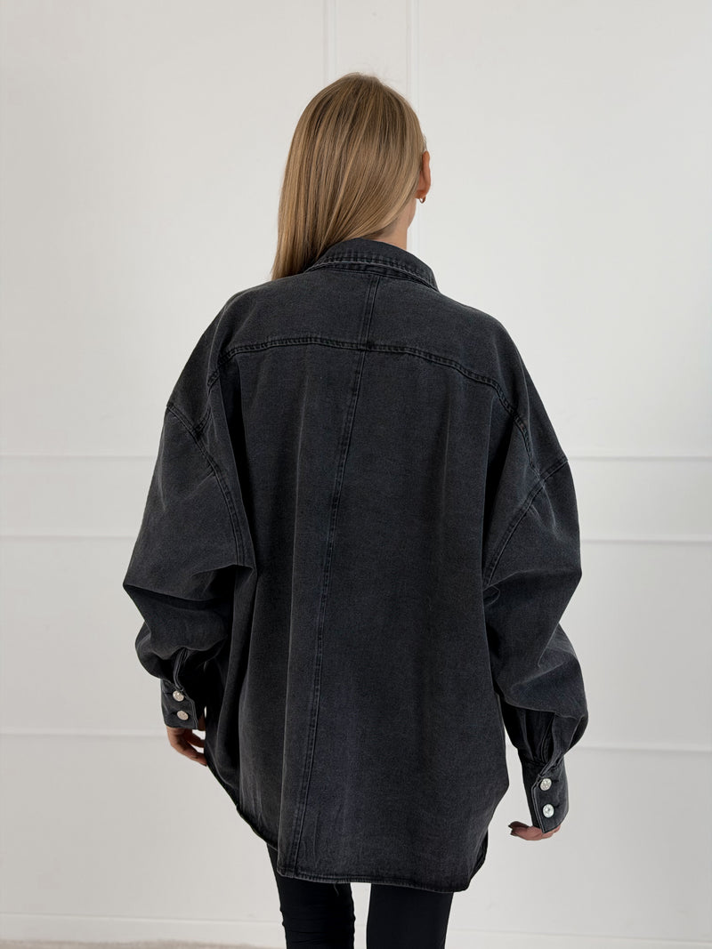 Moteriški džinsiniai marškiniai DUTTON Pilka