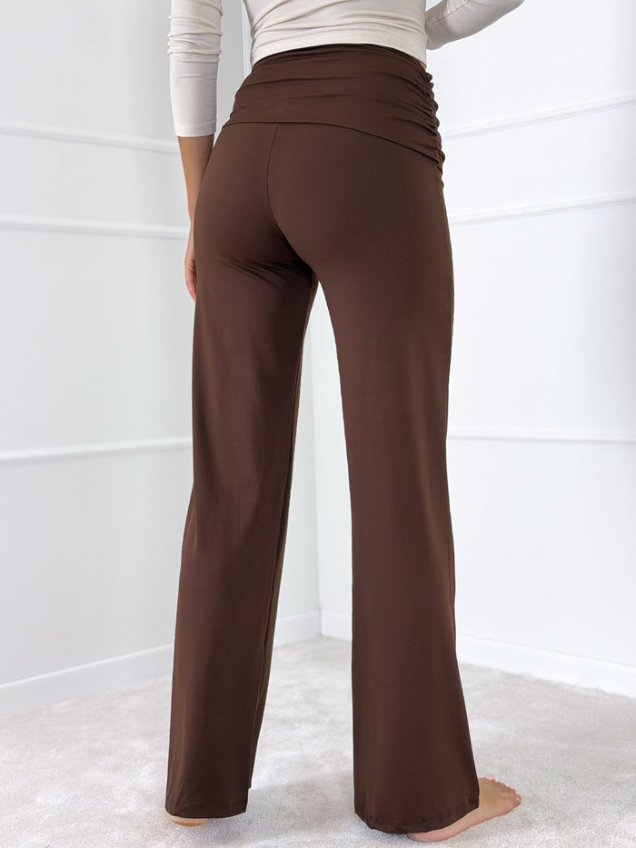 Moteriškos laisvalaikio kelnės MILLER Tamsiai ruda