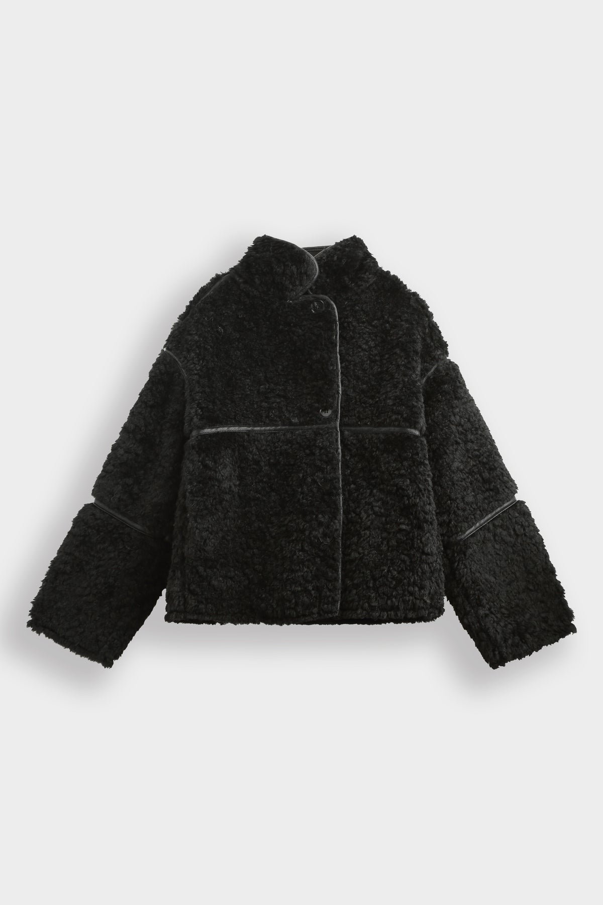 Moteriška kailinė striukė PLUSH Juoda