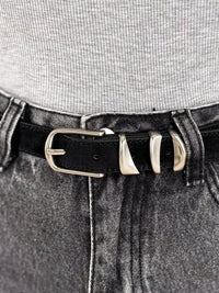 Natūralios odos moteriškas diržas VESPER Juoda