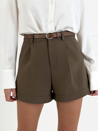 Moteriški šortai su diržu CLYDE Ruda