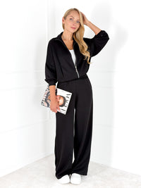 Moteriškas laisvalaikio kostiumėlis MARTHA Juoda