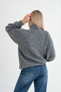 Moteriškas megztinis su vilna MELANIA Pilka