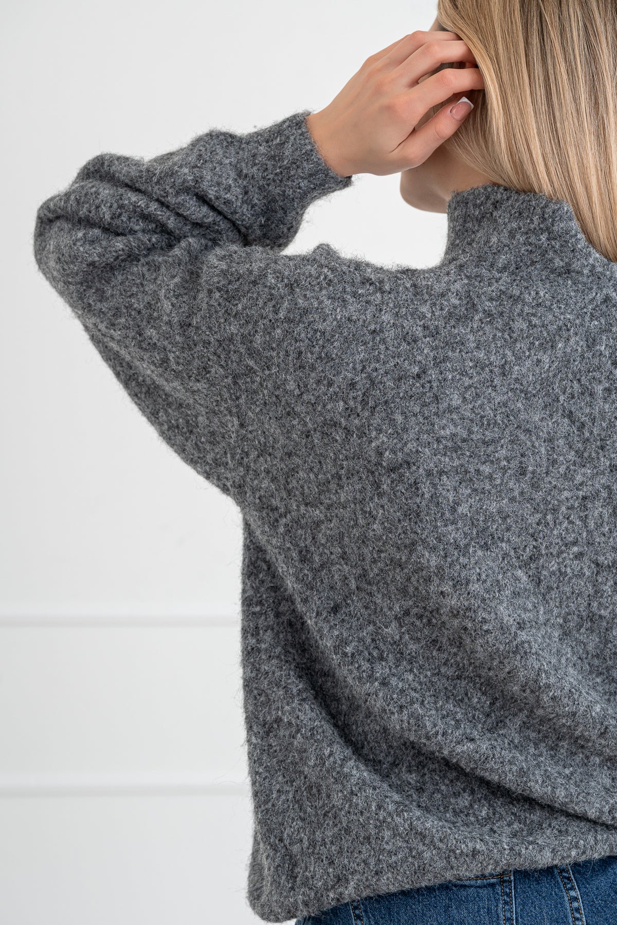 Moteriškas megztinis su vilna MELANIA Pilka