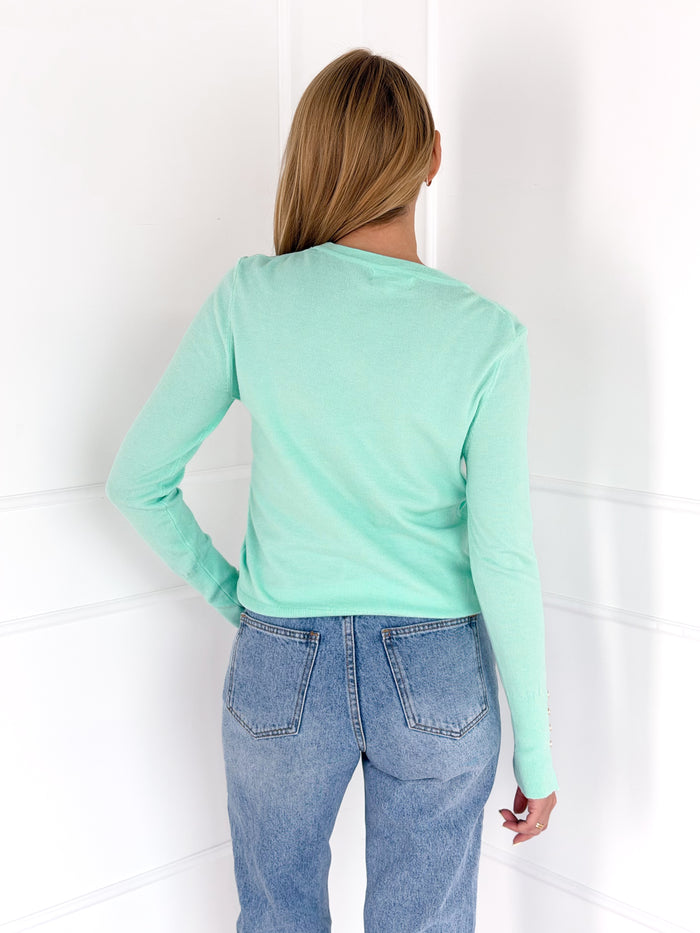 Moteriškas megztinis SERENA Mėtinė