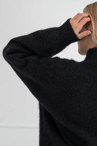 Moteriškas megztinis su vilna MELANIA Juoda
