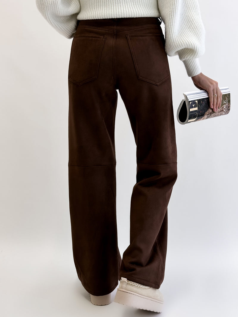 Moteriškos WIDE LEG kelnės ITSUKI Ruda