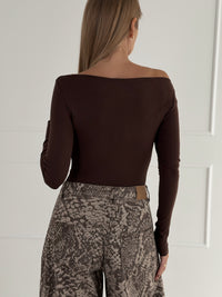 Moteriška medvilninė palaidinė ABIGAIL Ruda