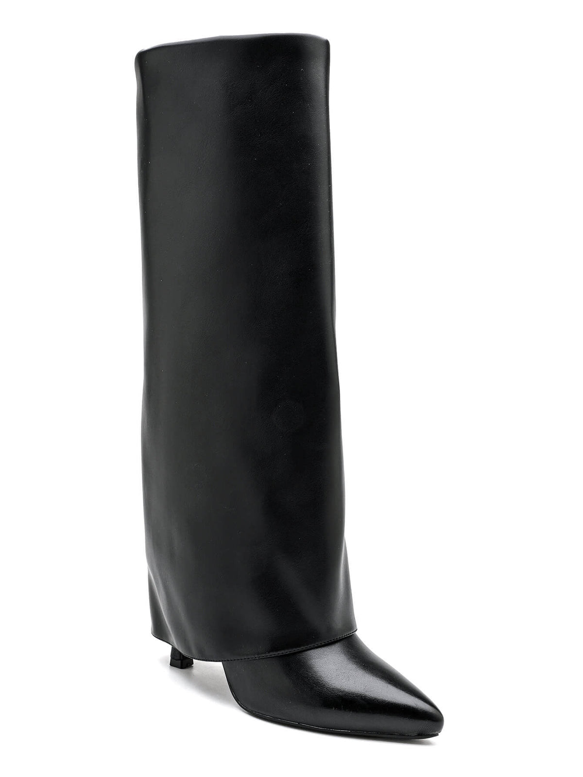 Moteriški dirbtinės odos ilgaauliai MANDO Juoda