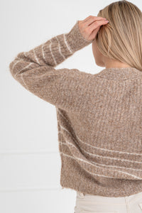 Moteriškas susagstomas megztinis su vilna BIJOU Ruda