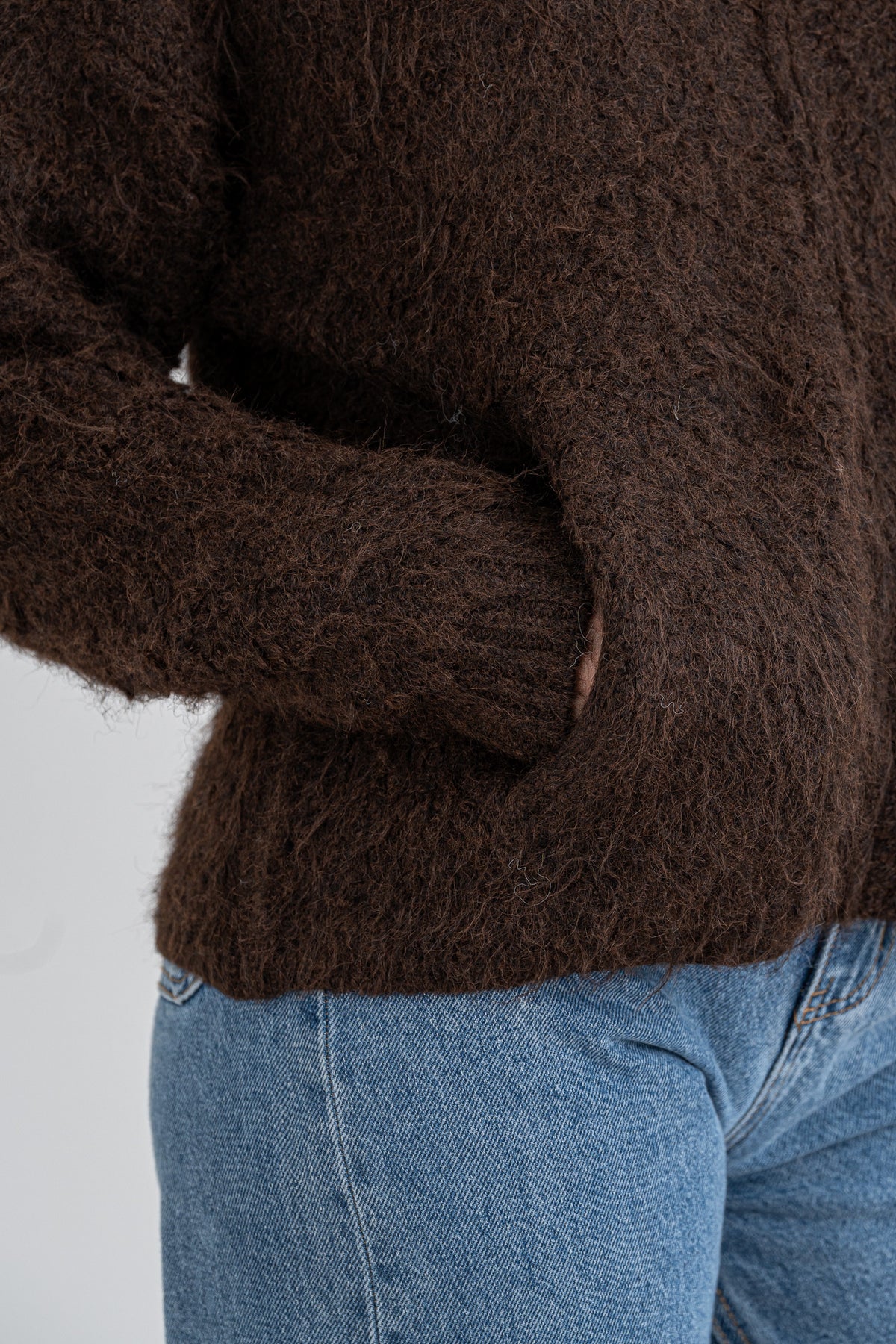 Moteriškas megztinis su vilna CLEO Ruda