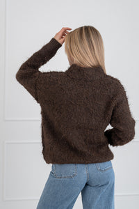 Moteriškas megztinis su vilna CLEO Ruda