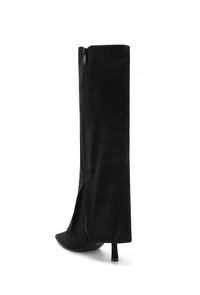 Moteriški dirbtinės odos ilgaauliai FABIAN Juoda