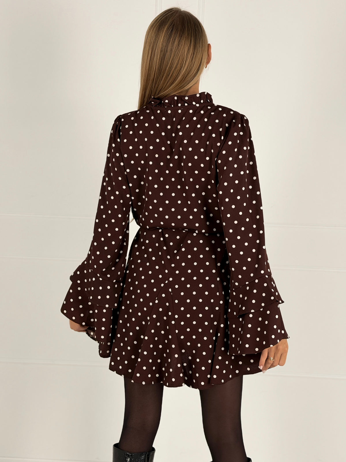 Moteriška taškuota suknelė MARGARITA Ruda