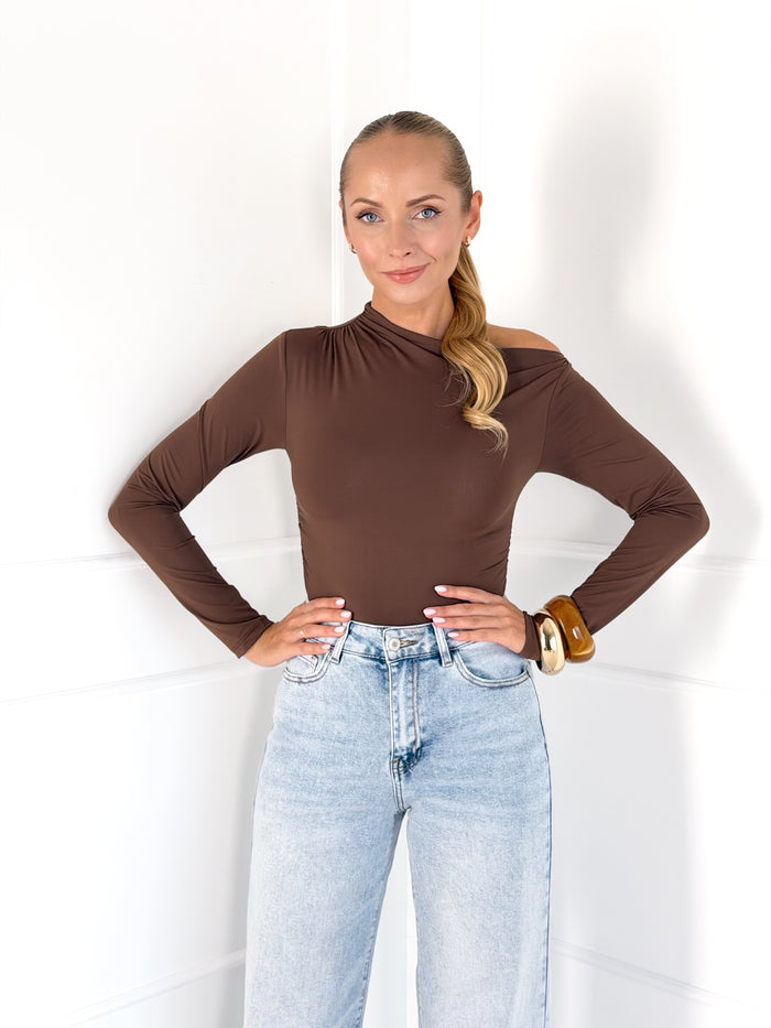 Moteriška palaidinė EMELINA Tamsiai ruda