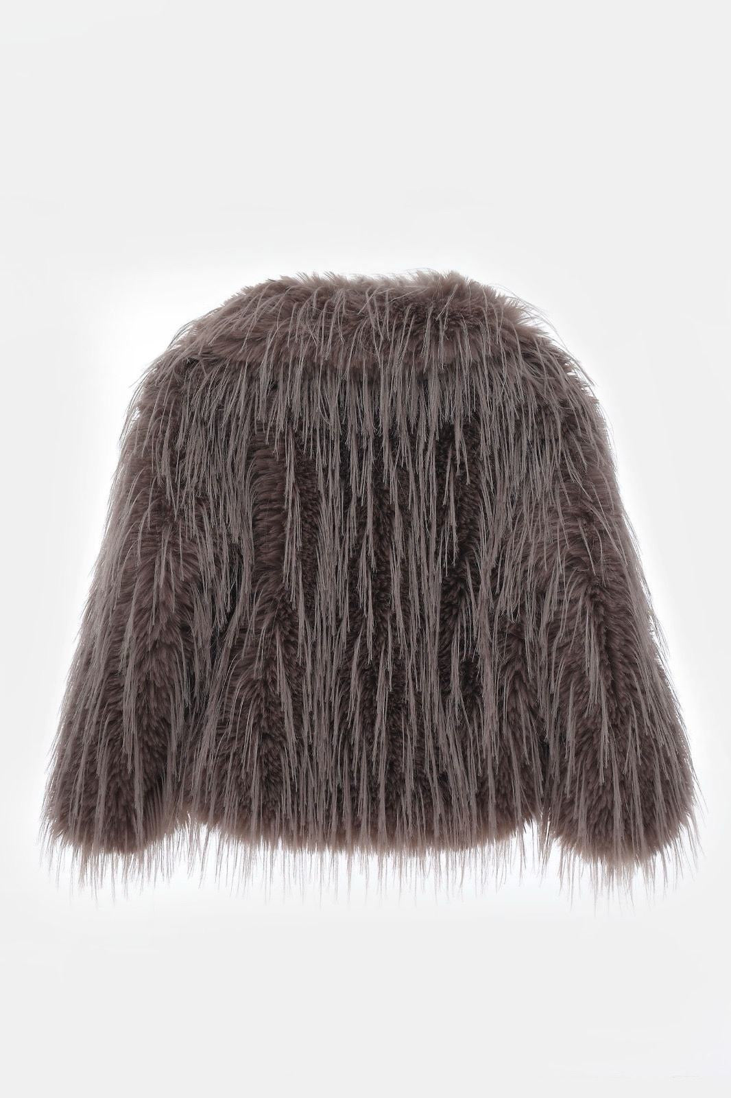 Moteriški trumpi kailiniai GLORY Kapučino