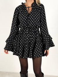 Moteriška taškuota suknelė MARGARITA Juoda
