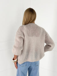 Moteriškas itališkas moheros vilnos megztinis EMELIN Kreminė