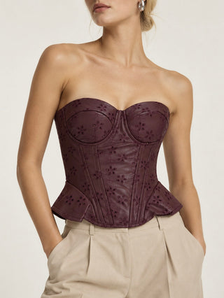Korsetas EVADNE Bordo