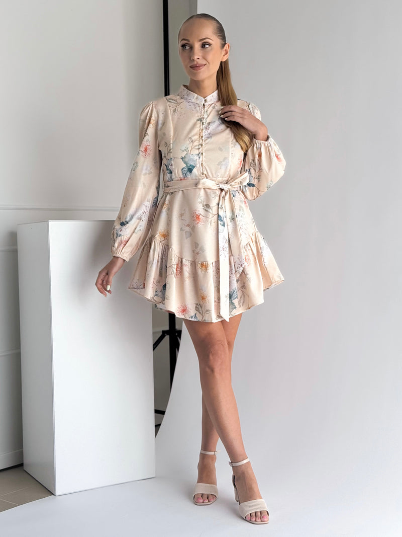 Moteriška proginė suknelė PEARL Kreminė