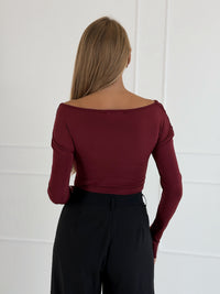 Moteriška itališka palaidinė AXEL Bordo