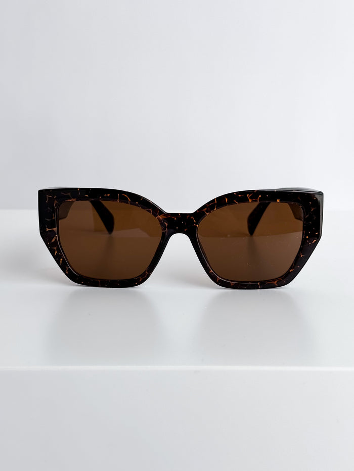 Moteriški saulės akiniai 0063 Tamsiai ruda
