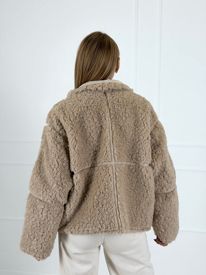 Moteriška kailinė striukė PLUSH Kreminė