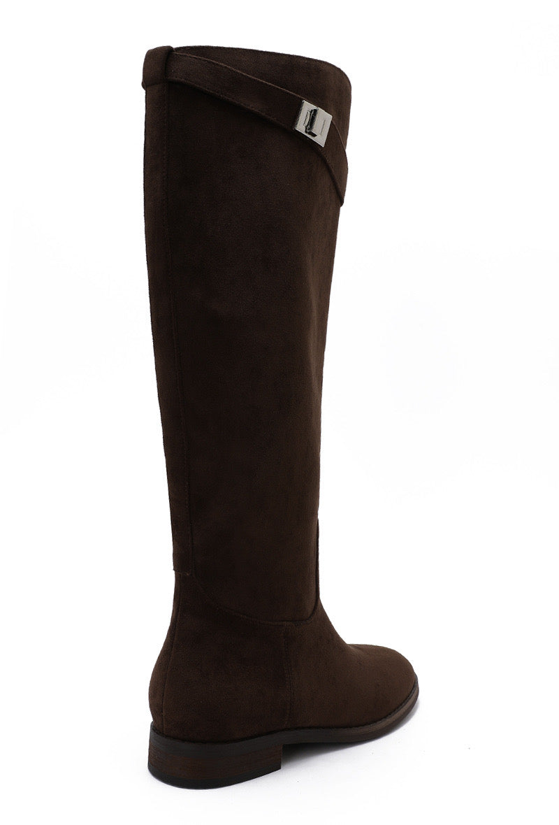 Moteriški dirbtinės odos ilgaauliai BANKS Ruda