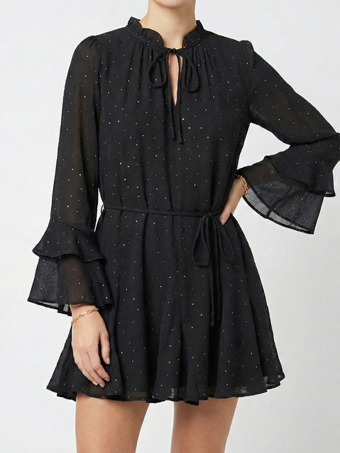 Moteriška šventinė suknelė FELICITY Juoda