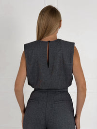 Moteriška puošni palaidinė JULIETA Juoda