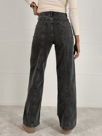 DAD FIT FULL LENGTH modelio moteriški džinsai JACIRA Pilka