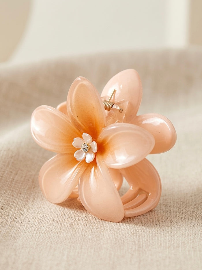 Gėlės formos plaukų segtukas CECILY Oranžinė