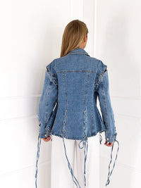 Moteriški džinsiniai marškiniai SHADE Mėlyna