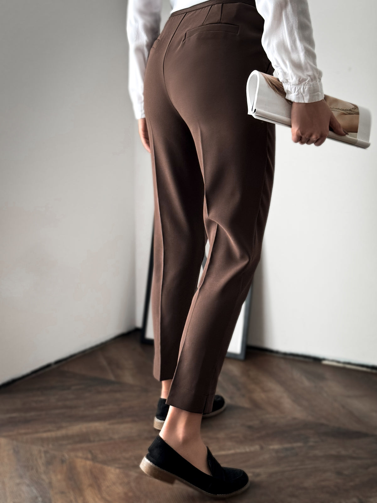 Moteriškos klasikinės kelnės WILLIAM Ruda