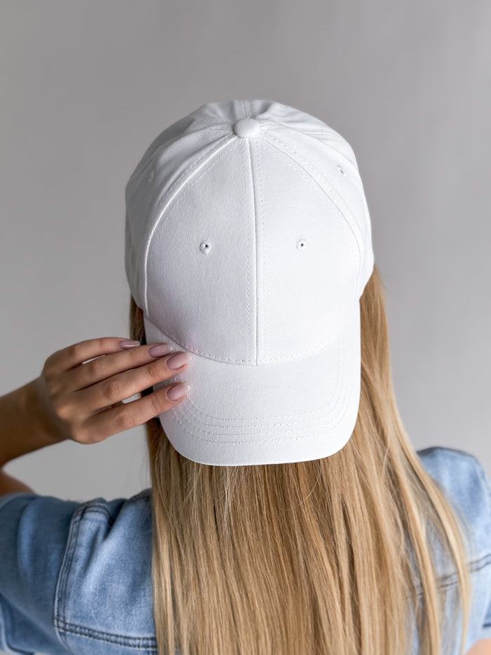 Moteriška kepurė su snapeliu RONNIE Balta