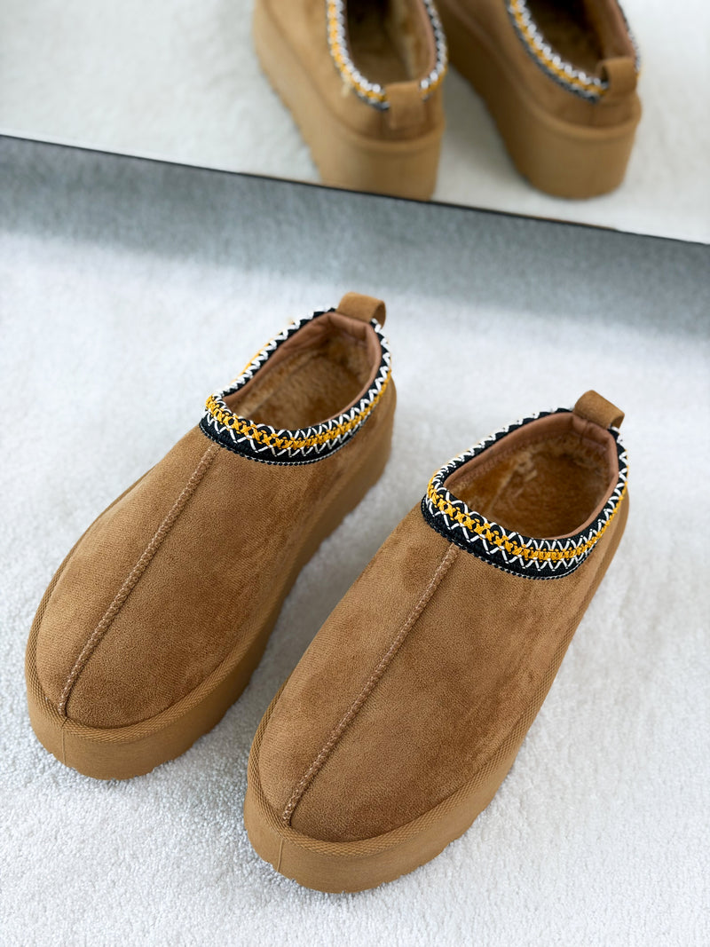 Moteriški UGG stiliaus aulinukai su platforma HOLLIS Ruda