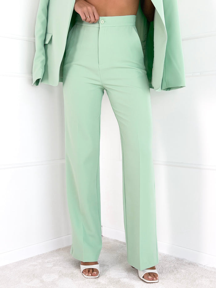 Moteriškos klasikinės kelnės DIYA Mėtinė