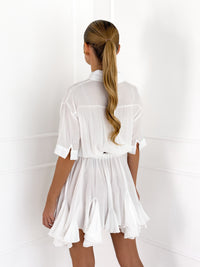 Moteriška suknelė su diržu NOELIA Balta